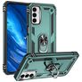 Mobigear Armor Ring Samsung Galaxy M23 Plástico rígido Capa traseira Antichoque com anel - Verde