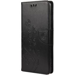Mobigear Flowers Samsung Galaxy A33 Pungetui med Seddelrum - Sort