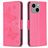 Mobigear Butterfly iPhone 15 Plus Etui z klapką typu portfel - Magenta