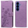Mobigear Flowers Samsung Galaxy S26 Plus Funda tipo libro Cartera - Morado