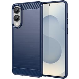 Mobigear Brushed Slim Samsung Galaxy S25 Edge Fleksibel TPU Bagsidecover - Blå