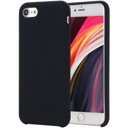 Mobigear Rubber Touch iPhone SE (2022) Silicone Back cover - Black