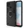 Mobigear Armor Ring Realme C21 Plástico rígido Capa traseira Antichoque com anel - Preto