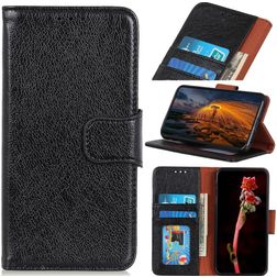 Mobigear Classy Motorola Moto E22 Lompakkokotelo + Setelitasku - Musta