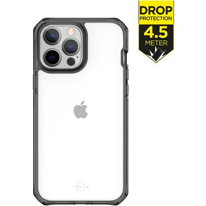 ITSKINS SupremeClear iPhone 13 Pro Max Kova Suojakuori Iskunkestävä - Läpinäkyvä / Musta