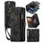 CaseMe 008 iPhone 12 Pro Max Funda tipo libro 2 en 1 con carcasa extraíble Cartera - Negro