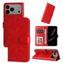 Mobigear Sunflower iPhone 17 Pro Max Funda tipo libro Cartera - Rojo