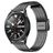 Mobigear Seven Bead Rustfrit stål Smartwatch Urrem Klaplås - 20 mm - Sort