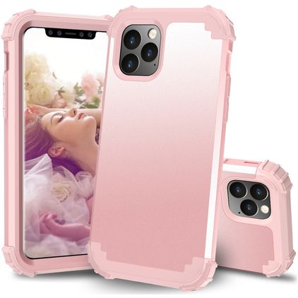 Mobigear Ultra Tough iPhone 11 Pro Max Hardcase Etui plecki Wstrząsoodporne - Różowe złoto