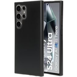 Mobiparts Classic Samsung Galaxy S24 Ultra TPU flexível Capa traseira - Matt Black