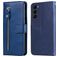 Mobigear Zipper Samsung Galaxy S23 Funda tipo libro Cartera - Azul