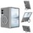 Mobigear 360 Rotating Ring Samsung Galaxy Z Fold 8 MagSafe Funda Plástico rígido Carcasa con anillo - Gris