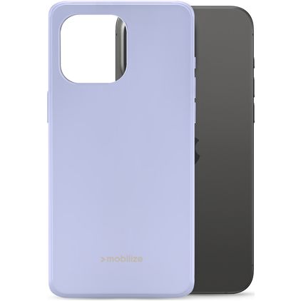Mobilize Rubber Gelly iPhone 15 Pro Max Flexibel TPU Skal - Pastel Purple
