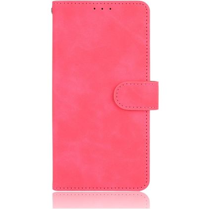 Mobigear Retro Motorola Edge (2020) Wallet case - Magenta