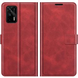 Mobigear Wallet Realme GT Plånboksfodral med sedelfack - Röd