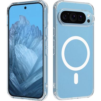 Mobigear Crystal Clear Google Pixel 9 Pro MagSafe Hardcase Etui plecki - Przezroczysty