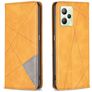 Mobigear Rhombus Slim Realme C35 Wallet case - Cognac