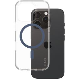CARE by PanzerGlass Urban Combat iPhone 16 Pro MagSafe Plástico rígido Capa traseira - Transparente / Azul
