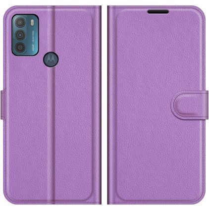 Mobigear Classic Motorola Moto G50 Wallet case - Purple