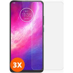 Mobigear Motorola One Hyper Tempered Glass Screen Protector - Case Friendly (3-Pack)