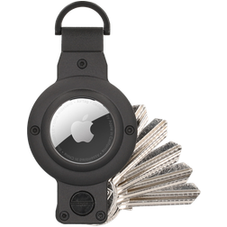 Valenta Key Oranizer Apple AirTag Case Aluminum Keychain - Black