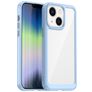 Mobigear Crystal iPhone 14 Fodral Hårdplast Skal - Transparent / Blå