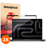 GrizzlyCoat Premium MacBook Pro 16 polegadas (2021-2026) Película de ecrã em plástico - Compatível com capas (Pack de 2)