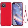 Mobigear Rubber Touch OPPO Reno 4 Z 5G Silicone Back cover - Rosso