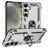 Mobigear Armor ring Samsung Galaxy S25 Plus Hard Case Back cover Shockproof with Ring Holder - Silver