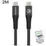 Kabel Mobilize Strong Nylon USB-C na USB-C 2 m - Černá