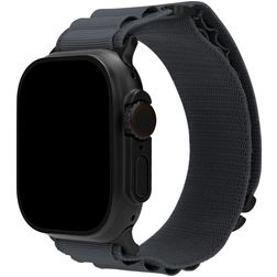 Mobilize Alpine Nylon Apple Watch Urrem Spændelås - 42/41/40/38 mm - Dark Grey