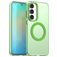 Mobigear Shockproof Samsung Galaxy S25 FE MagSafe Hårdt Bagsidecover - Grøn