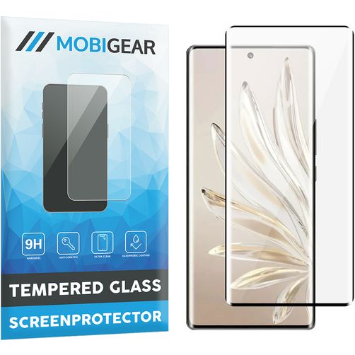 Mobigear Premium HONOR 70 Szkło hartowane Ochrona ekranu - Kompatybilna z etui - Czarny