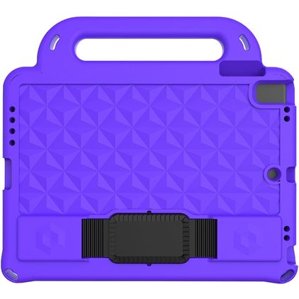 Mobigear Diamond iPad 6 (2018) Cover per tablet per bambini con maniglia - Viola