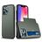 Mobigear Card iPhone 13 Pro Max Hard Case Back cover Shockproof with Card Holder - Army Green