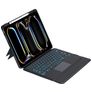 Mobigear Detachable Rotating iPad Pro 13 polegadas (2024) Capa livro com teclado Bluetooth QWERTY + Suporte para caneta stylus - Preto
