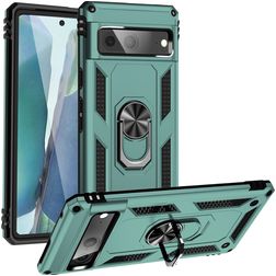 Mobigear Armor Ring Google Pixel 7 Hardcase Back cover Antiurto con anello - Verde