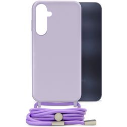 Mobilize Lanyard Gelly Samsung Galaxy A25 Flexibilní TPU Kryt se šňůrkou - Pastel Purple