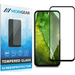 Mobigear Premium Google Pixel 8a Härdat glas Skärmskydd - Skalvänligt - Svart