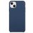 Mobigear Rubber Touch iPhone 15 Plus Silikone Bagsidecover - Mørkeblå
