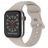 Mobigear Sport Dual Silikon Apple Watch Řemínek Kolíčkové zapínání - 49/46/45/44 mm - Šedohnědá