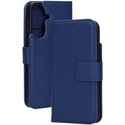 Mobiparts Wallet Samsung Galaxy A37 Pravá kůže Knížkové pouzdro Peněženka - Modrá