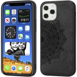Mobigear Mandala iPhone 12 Pro Max Funda Plástico rígido Carcasa - Negro