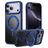Mobigear Frosted Mag iPhone 17 Pro MagSafe Funda Plástico rígido Carcasa con soporte - Azul