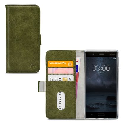 Mobilize Elite Gelly Nokia 3 Funda tipo libro Cartera - Verde