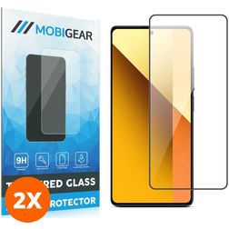 Mobigear Premium Xiaomi Redmi Note 13 5G Vetro Protezione schermo - Compatibile con le cover - Nero (confezione da 2)