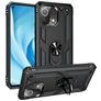 Mobigear Armor Ring Xiaomi Mi 11 Lite Funda Plástico rígido Carcasa Antigolpes con anillo - Negro