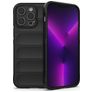 Mobigear Bumpy iPhone 14 Pro Max Flexibilní TPU Zadní kryt - Černá
