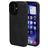 Mobiparts Classic iPhone 16 MagSafe TPU / Leatherette Back cover - Graphite Black