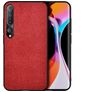Mobigear Fabric Xiaomi Mi 10 Fodral Hårdplast Skal - Röd